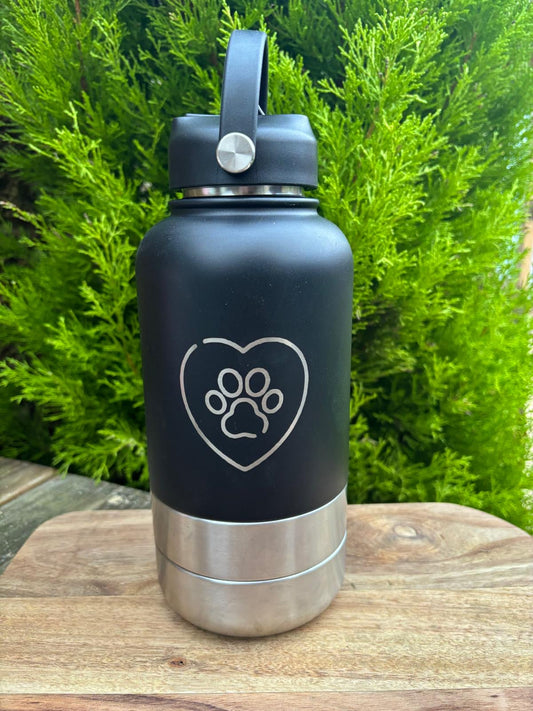 Black "3-IN-1" Flask