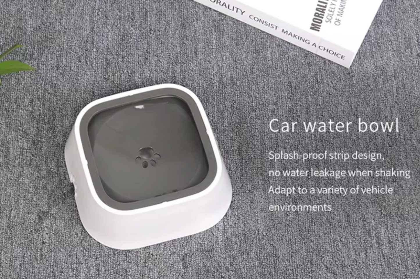 Anti-Spill Water Bowl